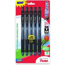 PENTEL GEL INK PEN PENTEL BL107 ENERGEL X GEL INK PEN - BLACK, (PACK OF 12)